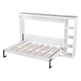 Full Size Murphy Bed with Bookshelf 37 Full Size Murphy Bed with Bookshelf