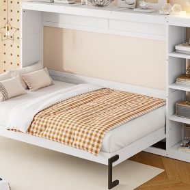 Full Size Murphy Bed with Bookshelf 39 Full Size Murphy Bed with Bookshelf