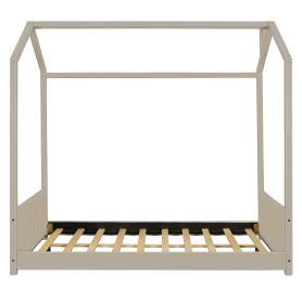 Wood Full Size Velvet House Bed 16 Wood Full Size Velvet House Bed