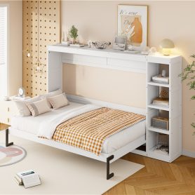 Full Size Murphy Bed with Bookshelf 42 Full Size Murphy Bed with Bookshelf