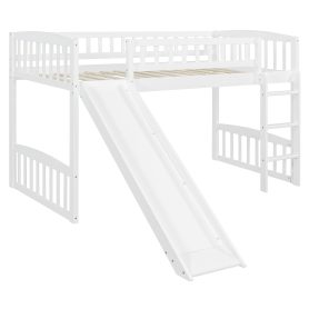 Twin Size Loft Bed With Slide And Ladder