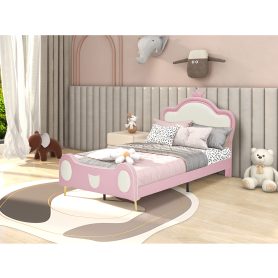 Twin Size Princess Bed with Crown Headboard