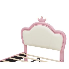 Twin Size Princess Bed with Crown Headboard