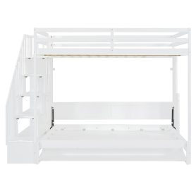 Full Over Full Size Murphy Bed With Hydraulic Lift & Desk Design