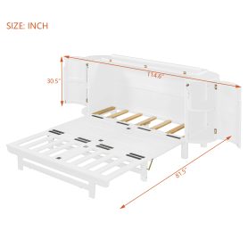 Queen Murphy Bed With Hidden Storage & Modern Woven Design