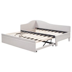 Twin Size Upholstered L-Shaped Daybed with Pop Up Trundle 24 Twin Size Upholstered L-Shaped Daybed with Pop Up Trundle