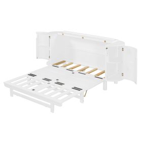 Queen Murphy Bed With Hidden Storage & Modern Woven Design