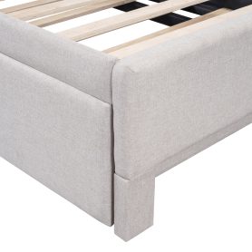 Twin Size Upholstered L-Shaped Daybed with Pop Up Trundle 33 Twin Size Upholstered L-Shaped Daybed with Pop Up Trundle