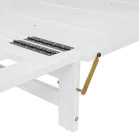 Queen Murphy Bed With Hidden Storage & Modern Woven Design