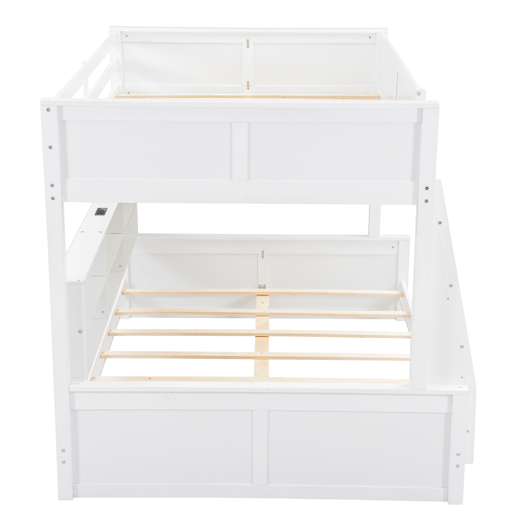Full XL over Queen Bunk Bed with Storage Cabinets and USB Ports 15 Full XL over Queen Bunk Bed with Storage Cabinets and USB Ports