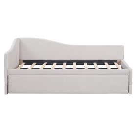 Twin Size Upholstered L-Shaped Daybed with Pop Up Trundle 25 Twin Size Upholstered L-Shaped Daybed with Pop Up Trundle