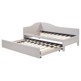 Twin Size Upholstered L-Shaped Daybed with Pop Up Trundle 26 Twin Size Upholstered L-Shaped Daybed with Pop Up Trundle