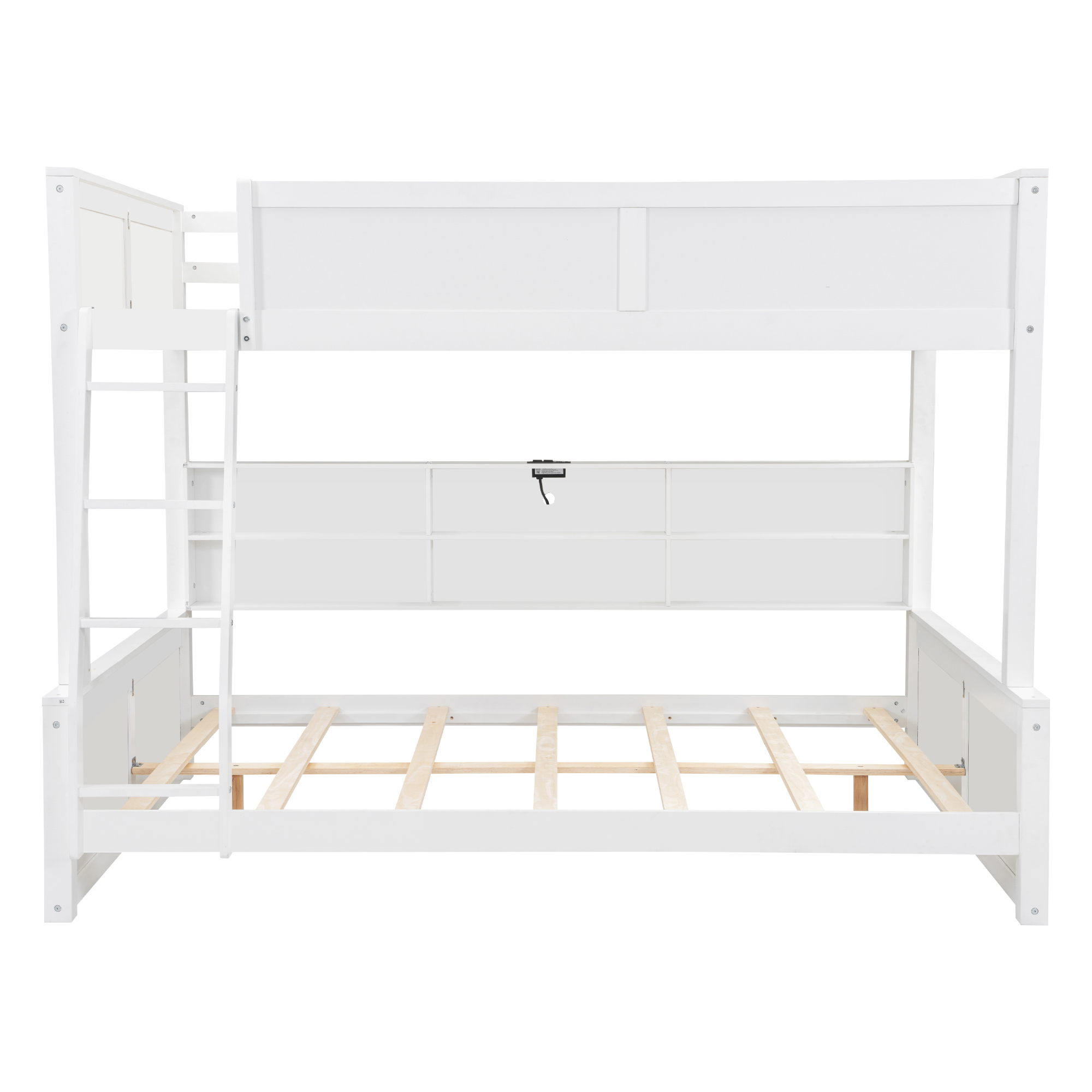 Full XL over Queen Bunk Bed with Storage Cabinets and USB Ports 18 Full XL over Queen Bunk Bed with Storage Cabinets and USB Ports