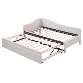 Twin Size Upholstered L-Shaped Daybed with Pop Up Trundle 23 Twin Size Upholstered L-Shaped Daybed with Pop Up Trundle
