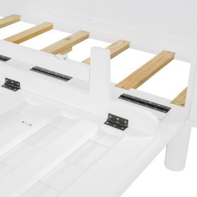 Queen Murphy Bed With Hidden Storage & Modern Woven Design