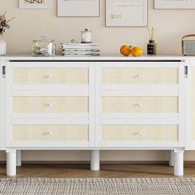 Queen Murphy Bed With Hidden Storage & Modern Woven Design