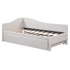 Twin Size Upholstered L-Shaped Daybed with Pop Up Trundle 27 Twin Size Upholstered L-Shaped Daybed with Pop Up Trundle