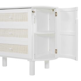Queen Murphy Bed With Hidden Storage & Modern Woven Design