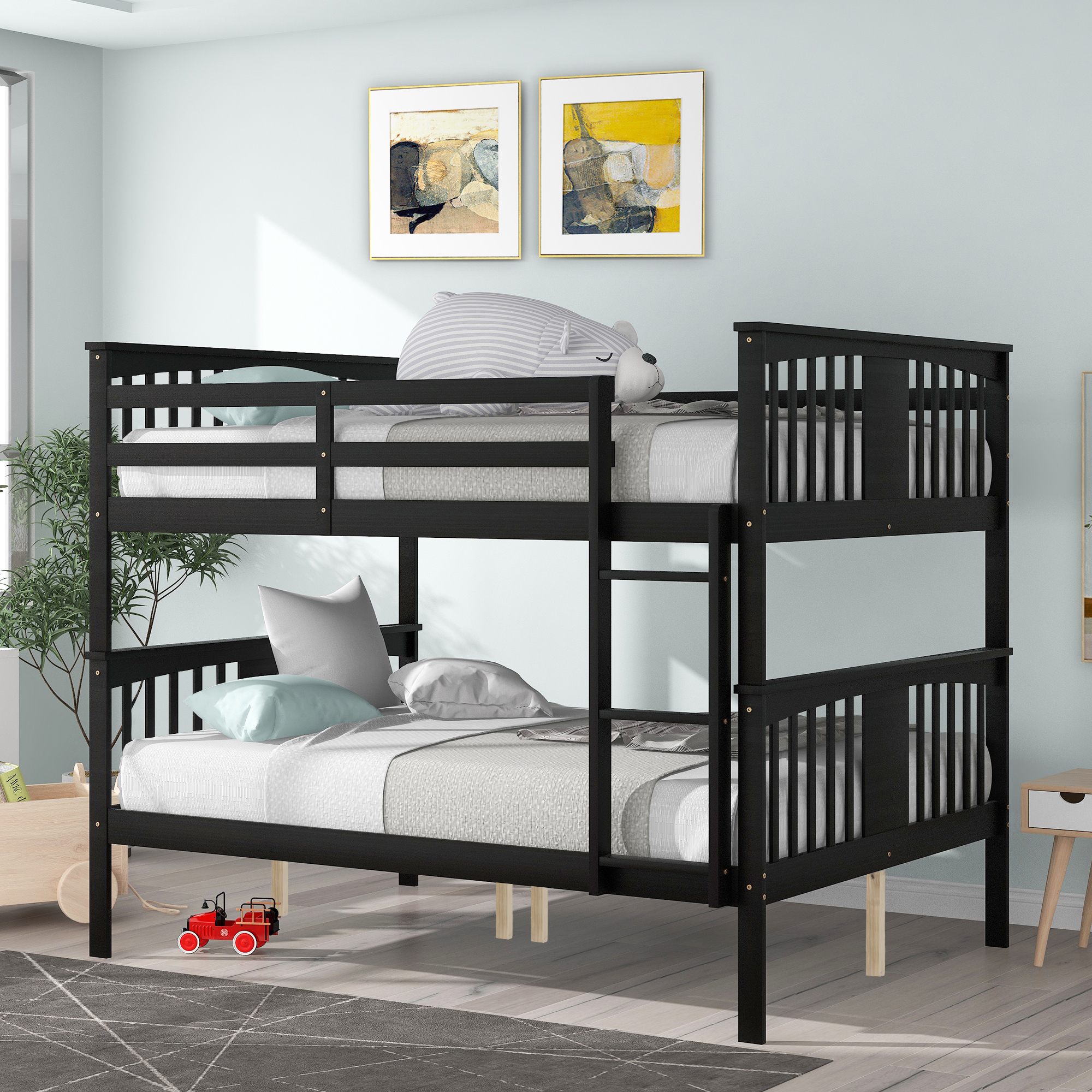 Assembly Instruction For LT000203AAP-1 10 Full Over Full Bunk Bed With Ladder For Bedroom