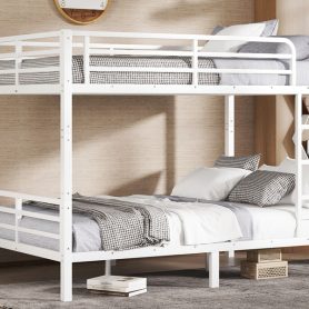 Metal Full XL over Full XL Bunk Bed for Teens and Adults