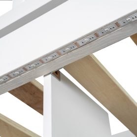 Wood Twin Size Loft Bed with Built-in Desk, LED, Storage Shelves, Cabinets and Staircase 39 Wood Twin Size Loft Bed with Built-in Desk, LED, Storage Shelves, Cabinets and Staircase