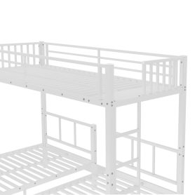 Metal Twin XL over Twin & Twin Bunk Bed  Triple Bunk Bed