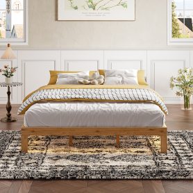 Queen Size Wood Platform Bed Frame