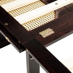 Queen Size Murphy Bed with Power Station and Rattan Panel