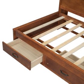 Wooden Twin Size Daybed with 3 Storage Drawers, Upper Soft Board, Shelf, and a Set of Sockets and USB Ports