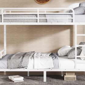 Metal Full XL over Full XL Bunk Bed for Teens and Adults