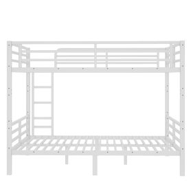 Metal Full XL over Full XL Bunk Bed for Teens and Adults