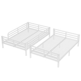 Metal Full XL over Full XL Bunk Bed for Teens and Adults
