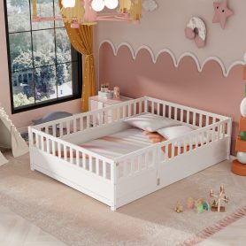 Full Size DayBed, Integral Construction With Super High Security Barrier, Door