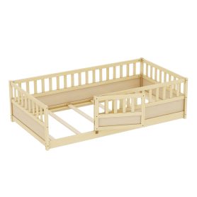 Twin Size DayBed, Integral Construction With Super High Security Barrier, Door