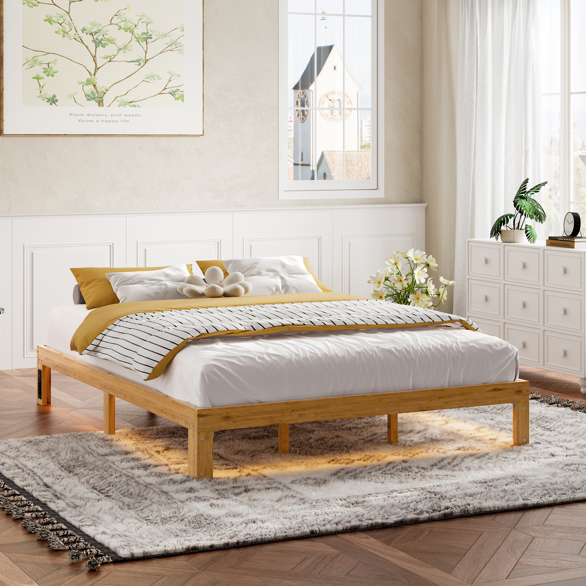 Queen Size Wood Platform Bed Frame 5 Queen Size Wood Platform Bed Frame