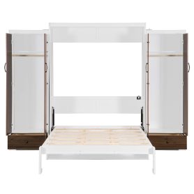 Queen Size Murphy Bed Wall Bed With Closet, Drawers And Table 28 Queen Size Murphy Bed Wall Bed With Closet, Drawers And Table