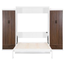 Queen Size Murphy Bed Wall Bed With Closet, Drawers And Table 26 Queen Size Murphy Bed Wall Bed With Closet, Drawers And Table