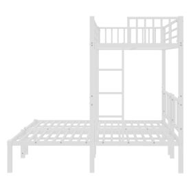 Metal Twin XL over Twin & Twin Bunk Bed  Triple Bunk Bed