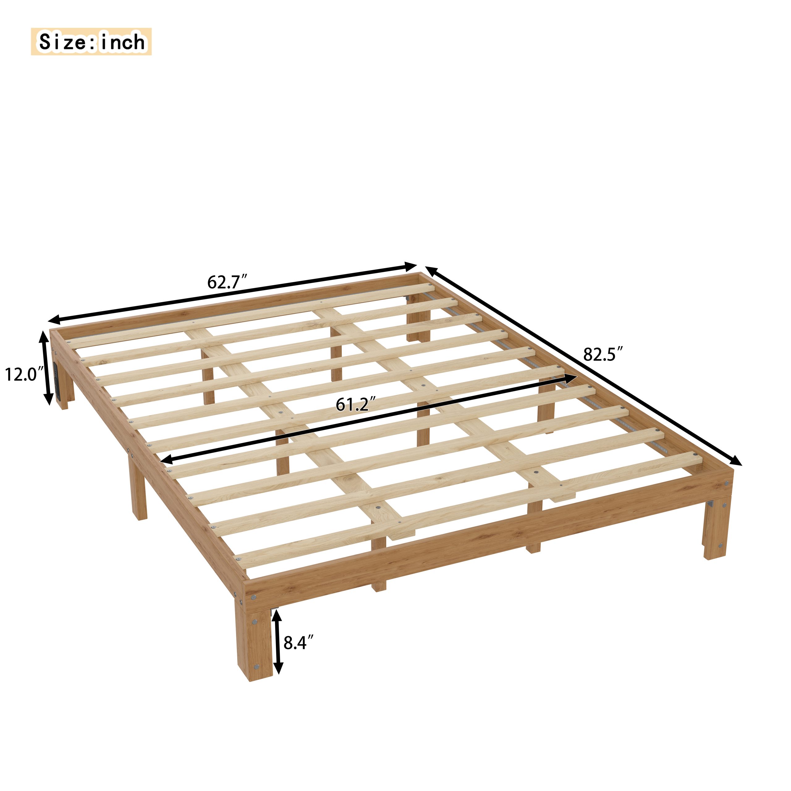 Queen Size Wood Platform Bed Frame 8 Queen Size Wood Platform Bed Frame