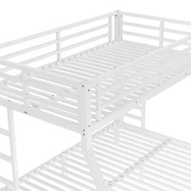 Metal Twin over Full Bunk Bed for Teens and Adults