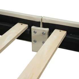 Queen Size & Twin XL Size Upholstered Platform Bed, Mother & Child Bed, PU Leather