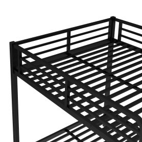 Full over Full Metal Bunk Bed with Twin Size Trundle