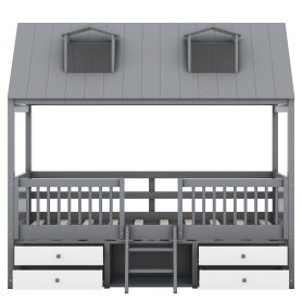 Twin Size Wood Bed House Bed Frame