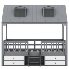 Twin Size Wood Bed House Bed Frame