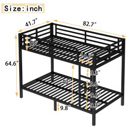 Metal Twin XL over Twin XL Bunk Bed for Teens and Adults 19 Metal Twin XL over Twin XL Bunk Bed for Teens and Adults