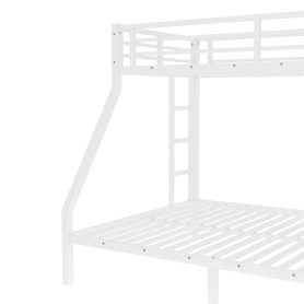 Metal Twin XL over Queen Bunk Bed for Teens and Adults, Space-Saving/Noise Reduced/No Box Spring Needed
