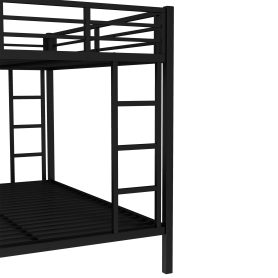 Twin Xl Over Queen Metal Bunk Bed With Twin Size Trundle