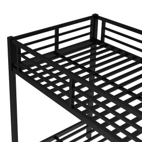Twin XL over Twin XL Metal Bunk Bed with Twin Size Trundle