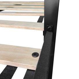 Triple Twin Size Bunk Bed, Sturdy Metal Frame, Anti Noise, No Box Spring Needed