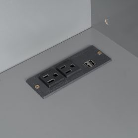 Queen Size Wall Bed with Closet, Drawers and Shelves